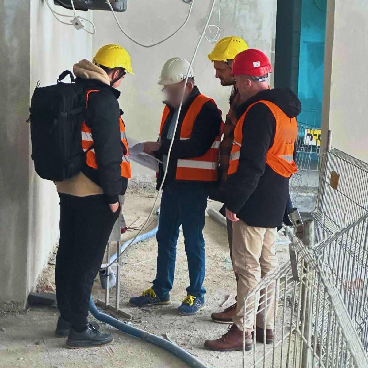 Zespół Echo Sense podczas wizji lokalnej obiektu pod pilotaż