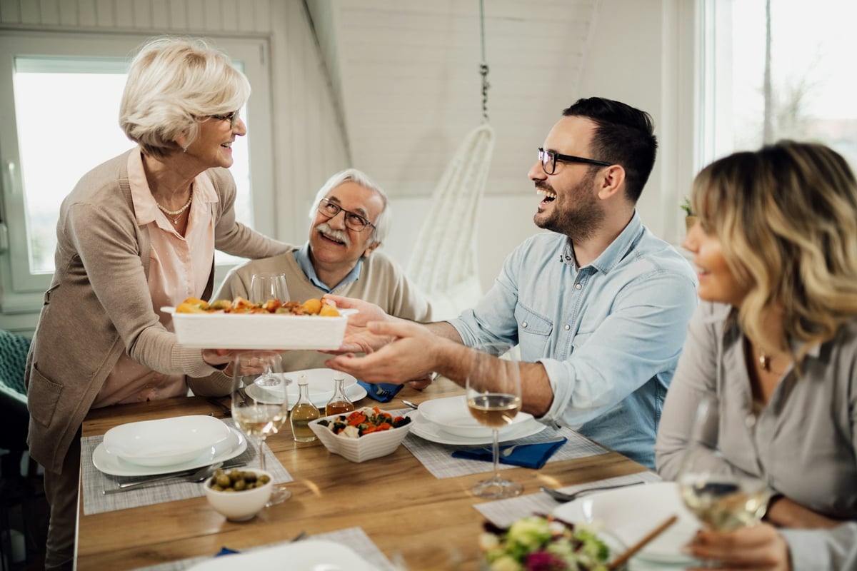 A family discussing privacy and support boundaries in home care